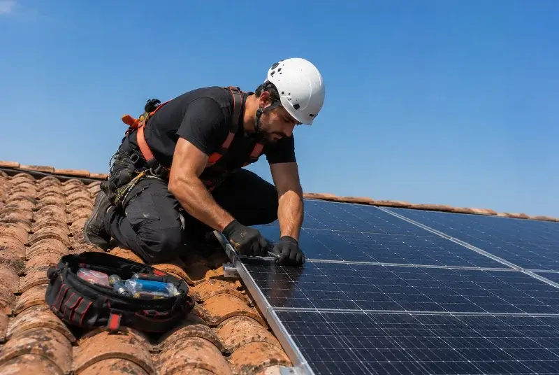 Maintenance et monitoring de panneaux solaires à Canenx-et-Réaut